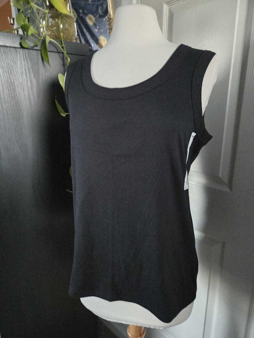Black Tank Top Sonoma Minimalist Basic Layering Size XXL New With Tags